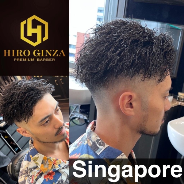 Fade + Perm Hairstyle For Men