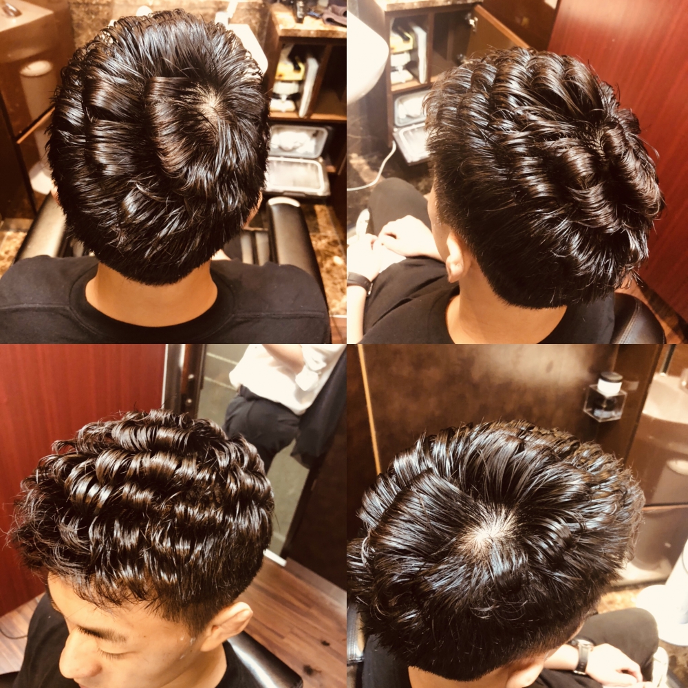 アップバンクショート ヘアカタログ 高級理容室 床屋 ヒロ銀座ヘアーサロン