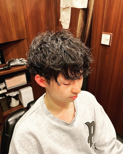 デジタルパーマ ヘアカタログ 高級理容室 床屋 ヒロ銀座ヘアーサロン