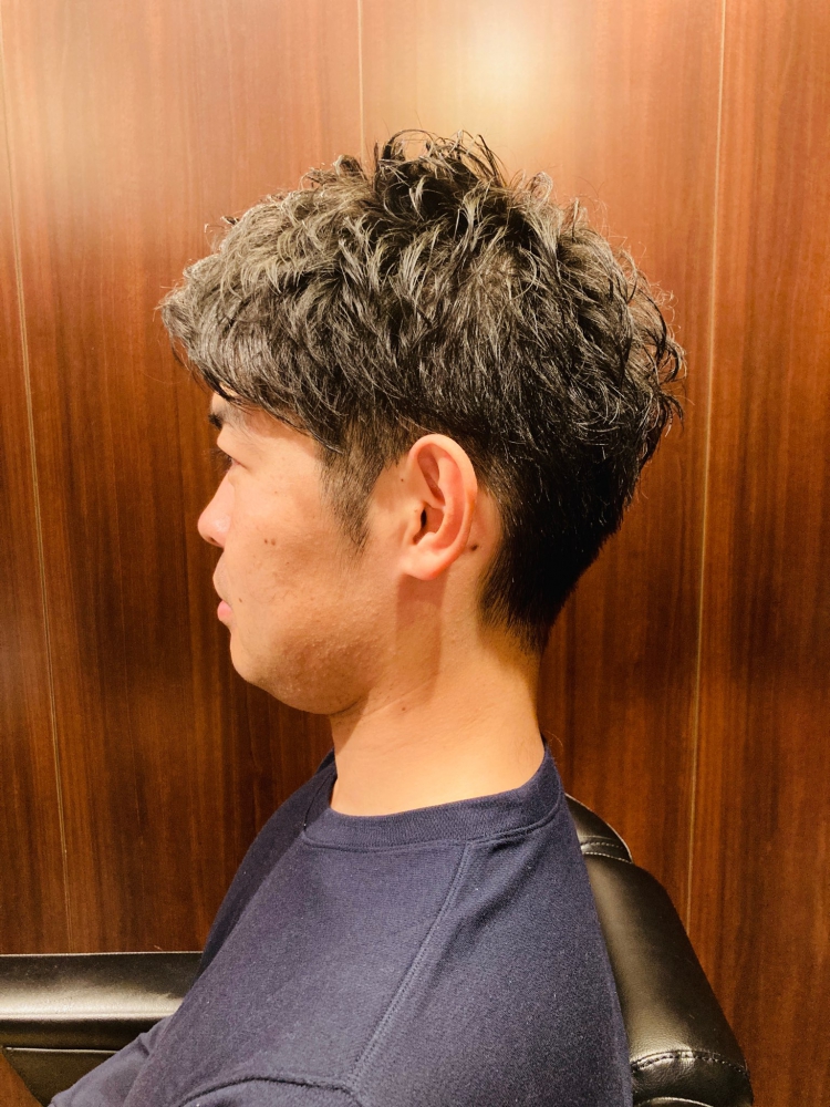 ゆるふわパーマ 田町/三田/理容室/床屋｜ヘアカタログ｜高級理容室 床屋 ヒロ銀座ヘアーサロン