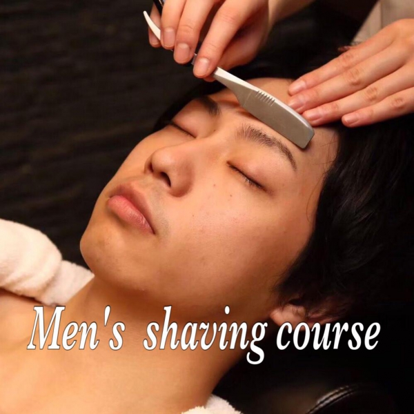 Men’s shaving course＜Japanese barber shop in Singapore＞