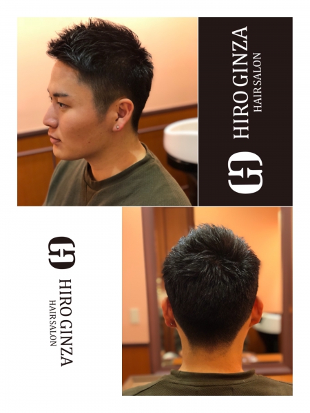 就活ヘア ヘアカタログ 高級理容室 床屋 ヒロ銀座ヘアーサロン