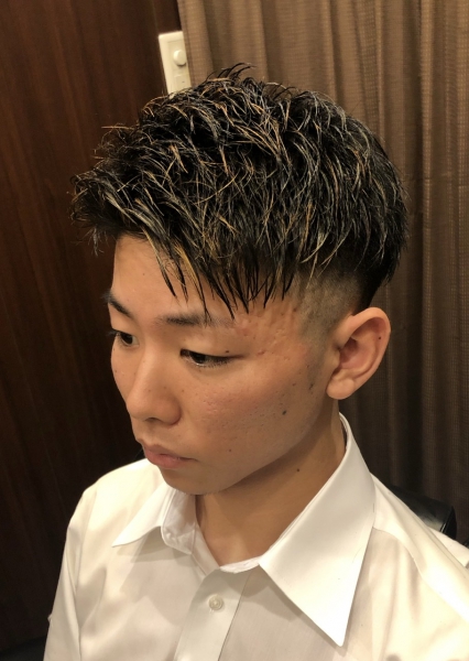 ハイライト ヘアカタログ 高級理容室 床屋 ヒロ銀座ヘアーサロン