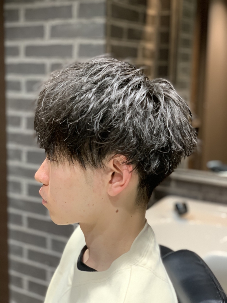 ソフトツイストマッシュ ヘアカタログ 高級理容室 床屋 ヒロ銀座ヘアーサロン