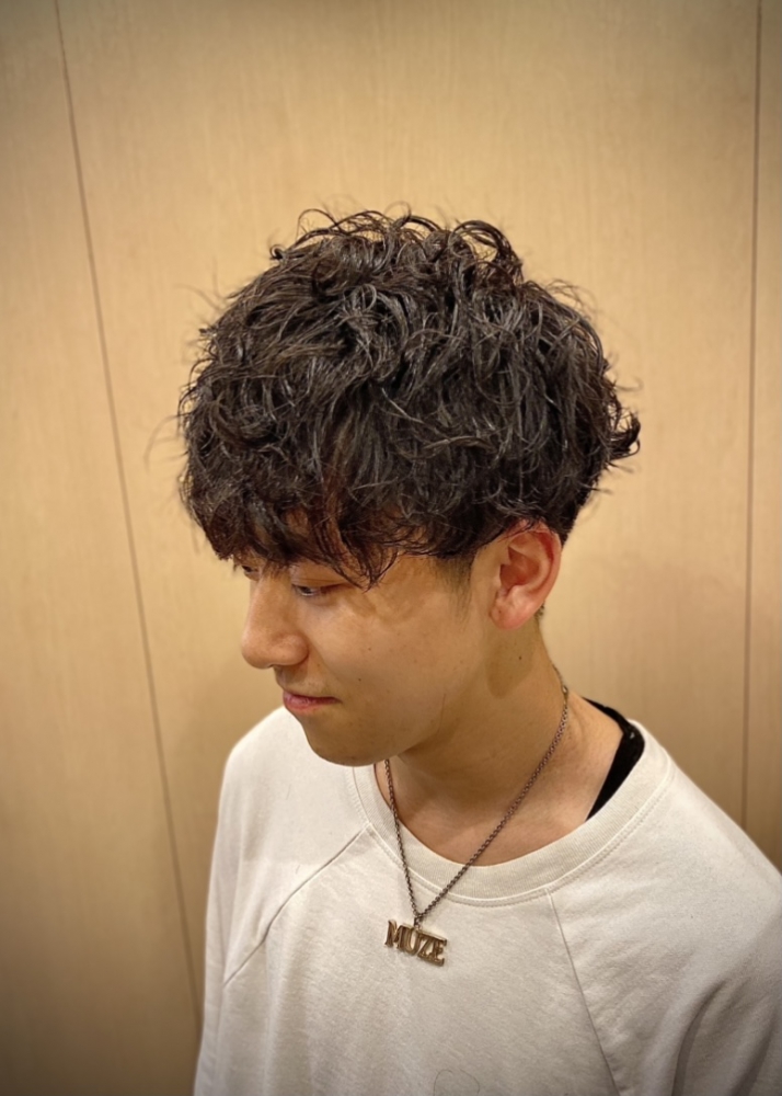 スパイラルパーマ 理容室 メンズ 銀座 ヒロ銀座 ヘアカタログ 高級理容室 床屋 ヒロ銀座ヘアーサロン