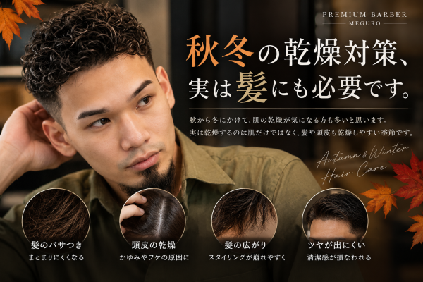秋冬の乾燥対策、実は髪にも必要です