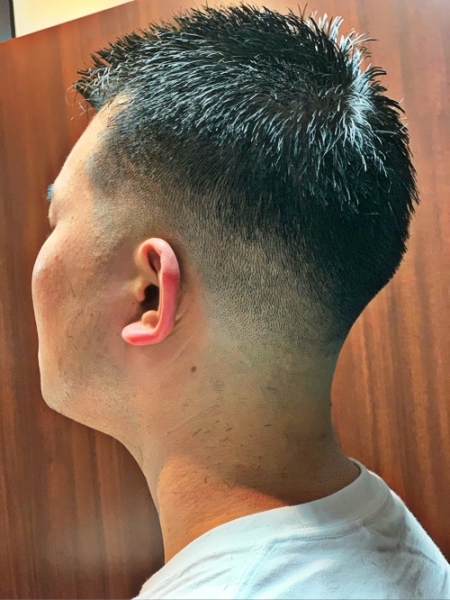 ソフトモヒカン ヘアカタログ 高級理容室 床屋 ヒロ銀座ヘアーサロン