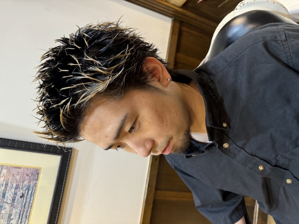 スパイキーショート×メッシュ