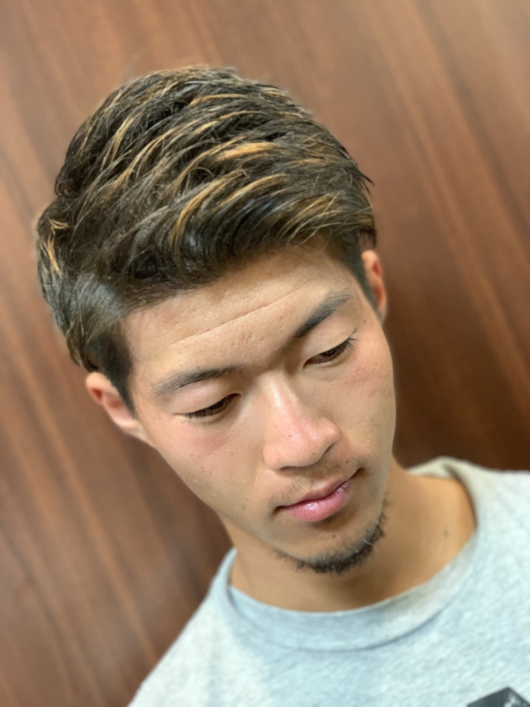 ライトメッシュショート ヘアカタログ 高級理容室 床屋 ヒロ銀座ヘアーサロン