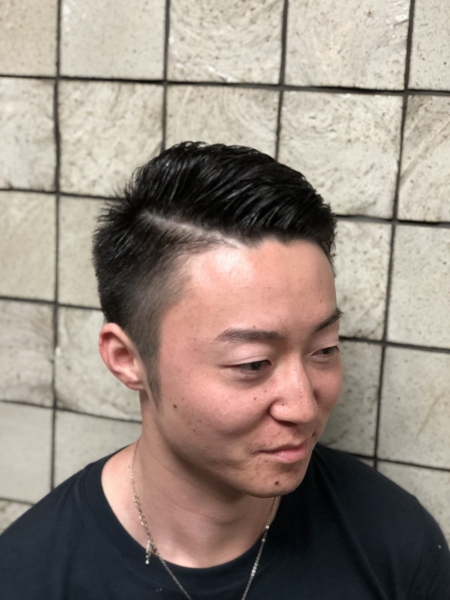 震災パーマmix ヘアカタログ 高級理容室 床屋 ヒロ銀座ヘアーサロン