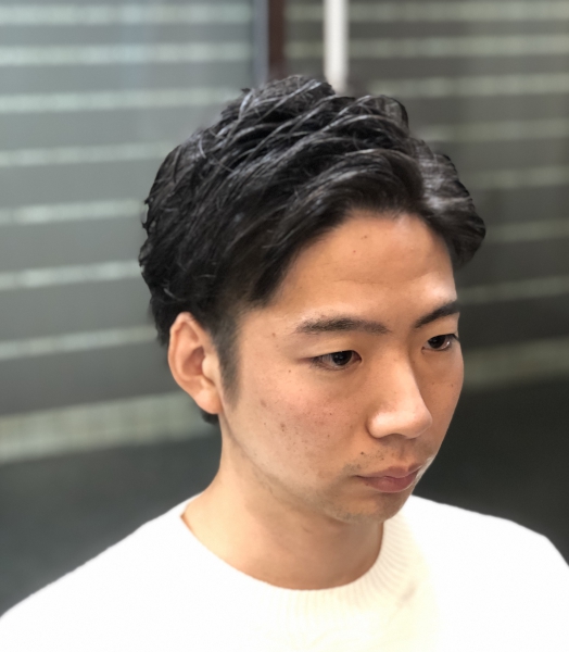 サイドバック ヘアカタログ 高級理容室 床屋 ヒロ銀座ヘアーサロン