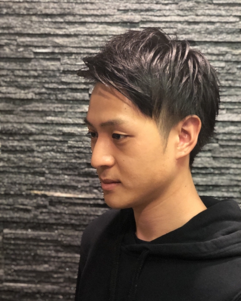 アップバング2ブロックスタイル ヘアカタログ 高級理容室 床屋 ヒロ銀座ヘアーサロン アップバング2ブロックスタイル ヘアカタログ 高級理容室 床屋 ヒロ銀座ヘアーサロン