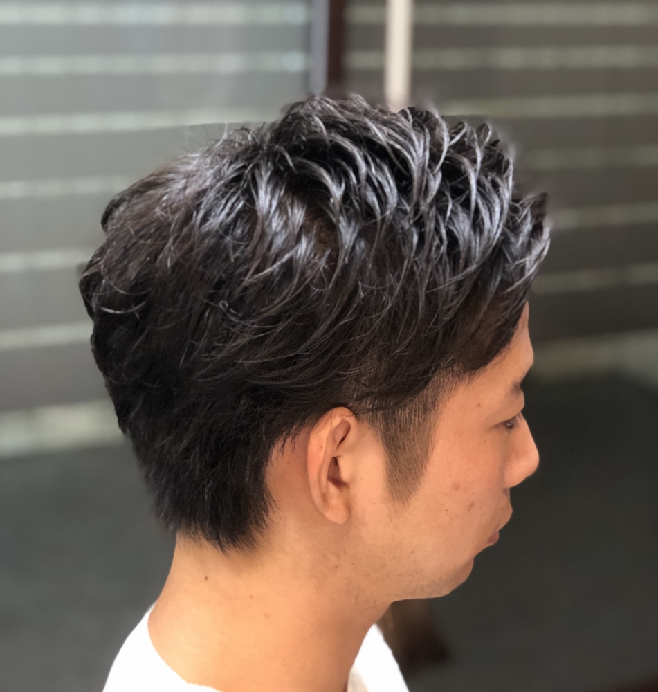 アンプバングサイドバック ヘアカタログ 高級理容室 床屋 ヒロ銀座ヘアーサロン