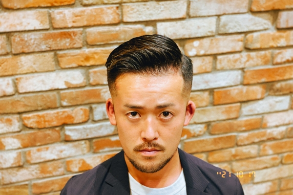 フェードカット×サイドパート×2way