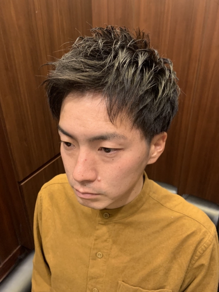 メンズツーブロック ヘアカタログ 高級理容室 床屋 ヒロ銀座ヘアーサロン