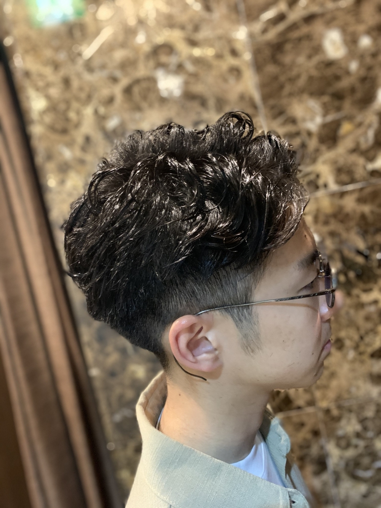 パーマ73｜ヘアカタログ｜高級理容室 床屋 ヒロ銀座ヘアーサロン