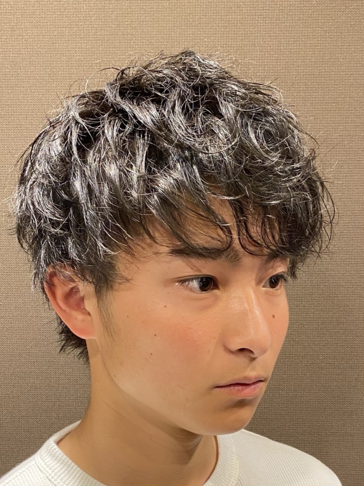 スパイラルパーママッシュ/六本木/理容室/メンズカット｜ヘアカタログ｜高級理容室 床屋 ヒロ銀座ヘアーサロン