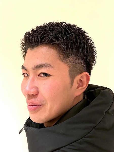 大人男性の1月は白髪ぼかし