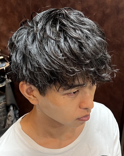 束感マッシュパーマ