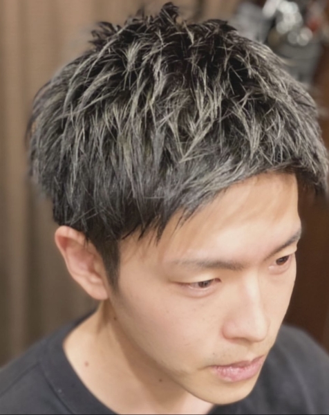 ツーブロックショート