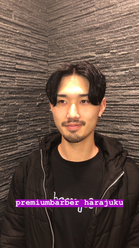 韓国風センターパート ヘアカタログ 高級理容室 床屋 ヘアサロン Premium Barber プレミアムバーバー