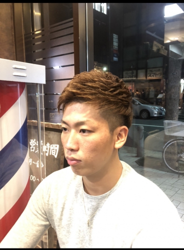 アシメ ヘアカタログ 高級理容室 床屋 ヒロ銀座ヘアーサロン