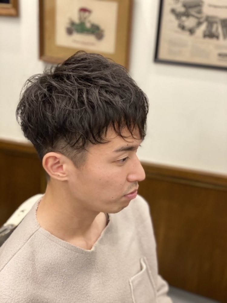 ショートマッシュ ヘアカタログ 高級理容室 床屋 ヒロ銀座ヘアーサロン
