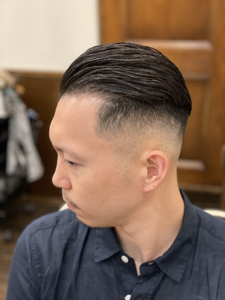 スリックバック ヘアカタログ 高級理容室 床屋 ヒロ銀座ヘアーサロン