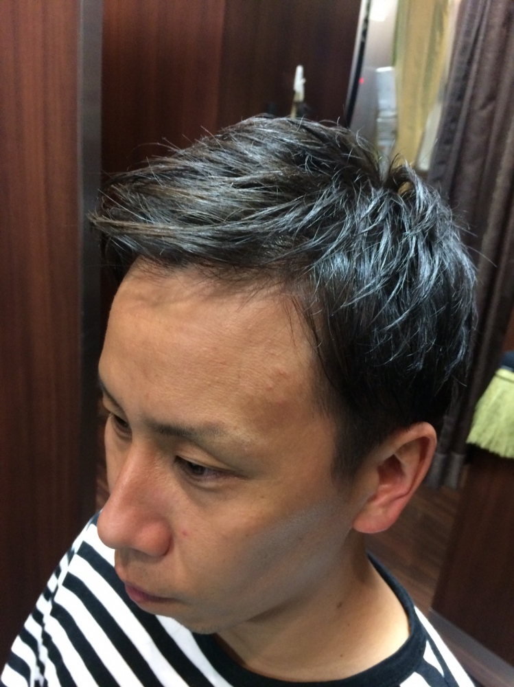 ツーブロックショート 理容室 メンズ 新橋銀座口店 ヘアカタログ 高級理容室 床屋 ヒロ銀座ヘアーサロン