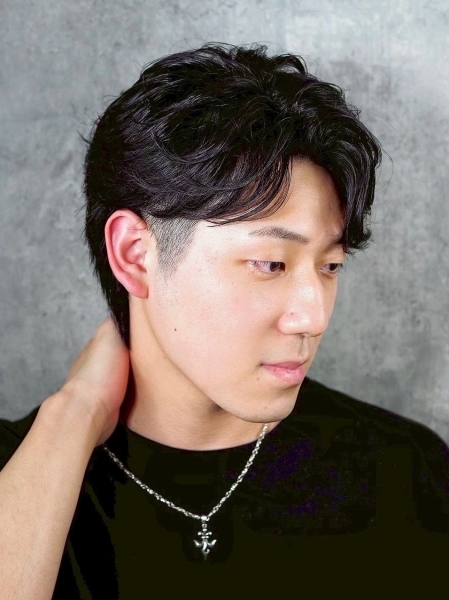 自然分線也能有俐落男士感