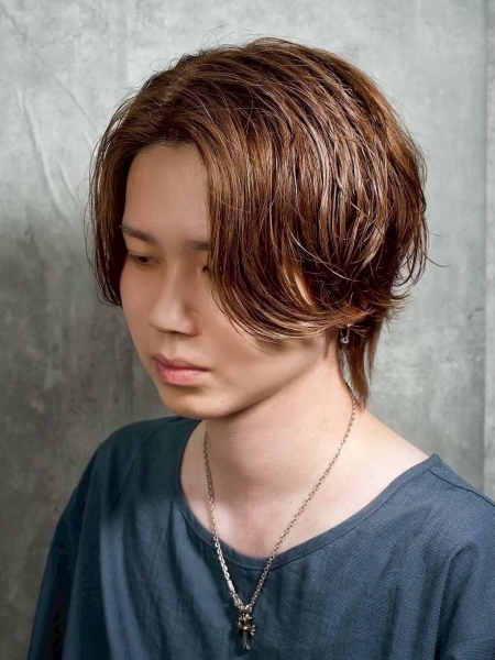 【留長也能很乾淨】不剃高的雙區×中分×自然流向燙