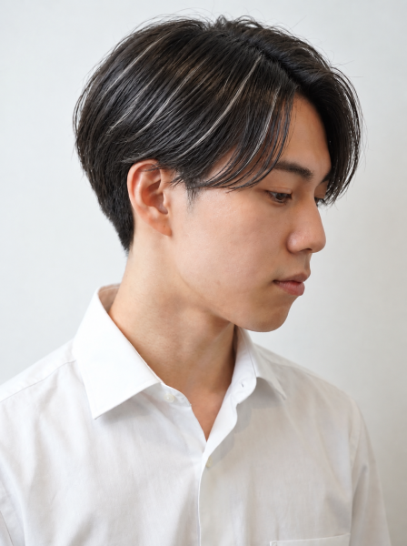 【白髪を活かす！大人のホワイトメッシュ】