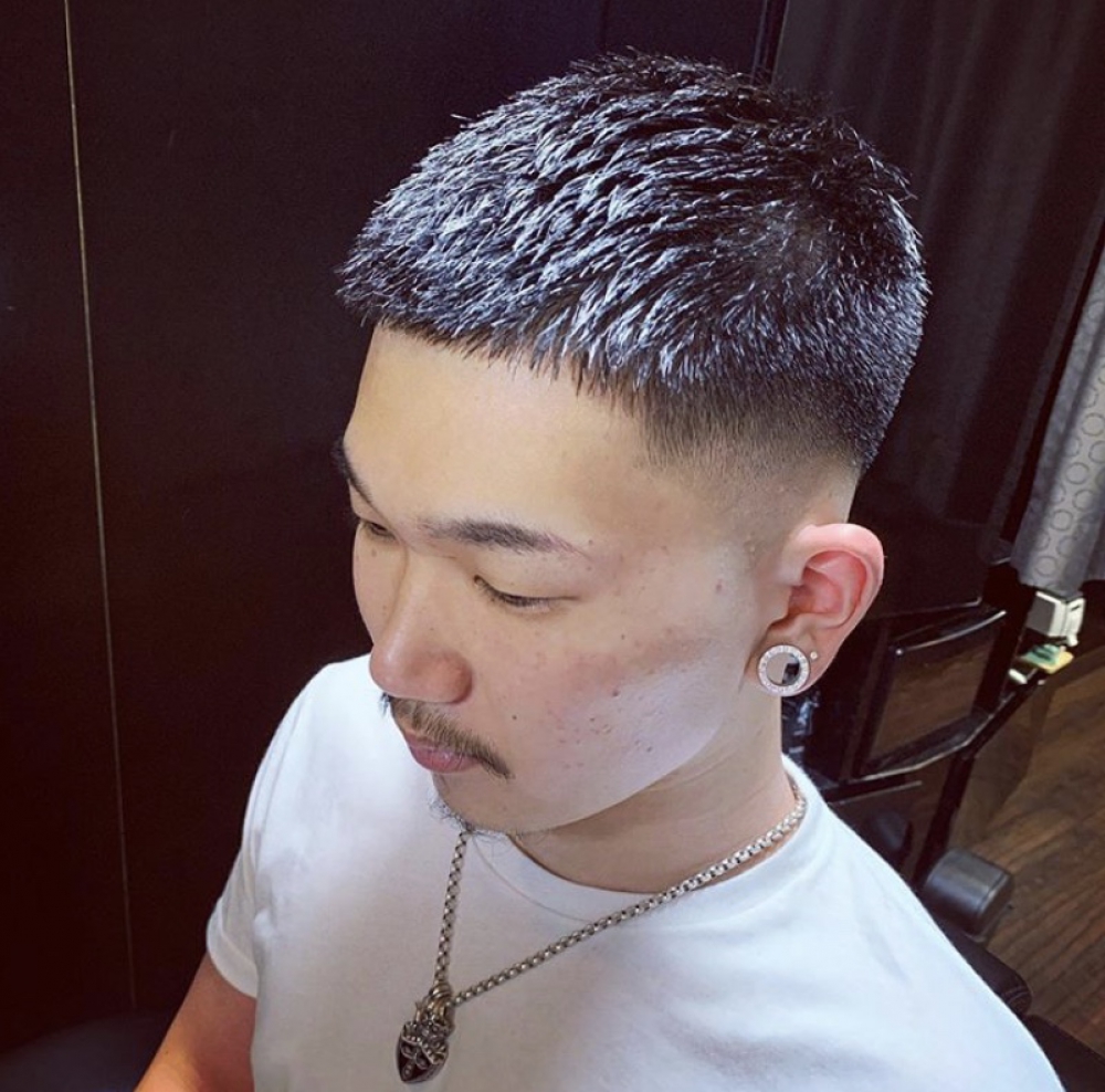 クロップドカット ヘアカタログ 高級理容室 床屋 ヒロ銀座ヘアーサロン