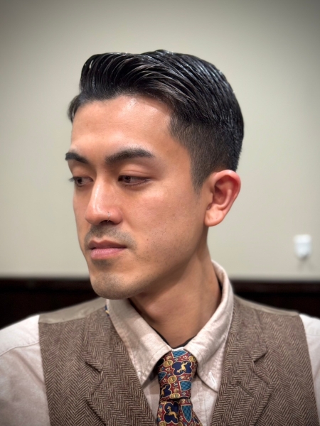 1月の男を上げる。30代に似合う清潔感と色気のバーバースタイル