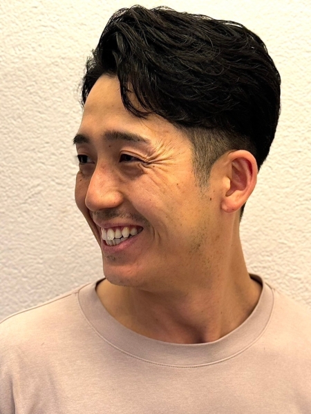 40代の自信！ツーブロック×フェードでセット楽々