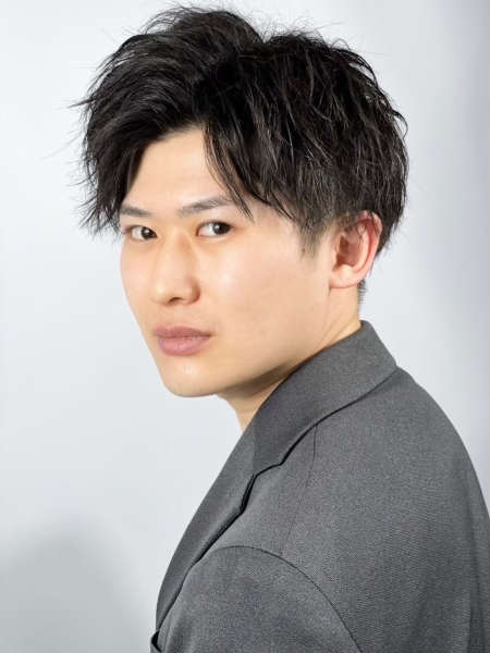 無造作ツイストスパイキーマッシュ【好感度抜群のメンズパーマスタイル】