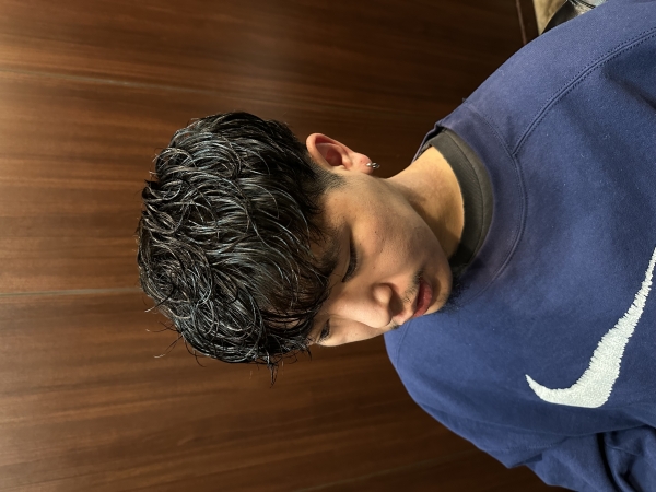 ナチュラルパーマで秋の大人マッシュ