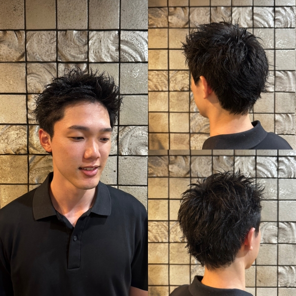 無造作ショート　スパイキーショート