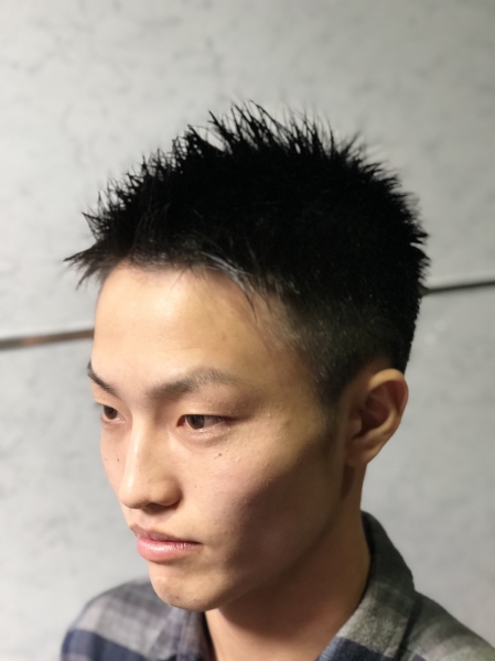 スパイキーショート ヘアカタログ 高級理容室 床屋 ヘアサロン Premium Barber プレミアムバーバー