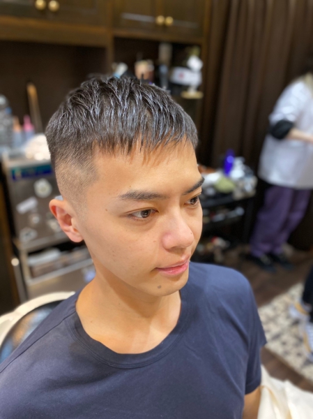 バダサイ風クロップスキンフェード/大宮/バーバー/barber