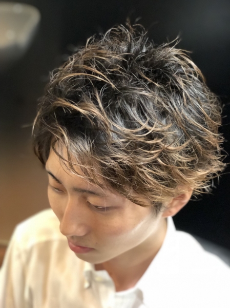 スプラツイストスタイル ヘアカタログ 高級理容室 床屋 ヒロ銀座ヘアーサロン