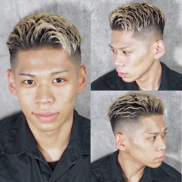 清潔感が際立つ大人のフェードカット