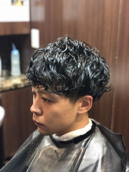 ランダムマッシュパーマ