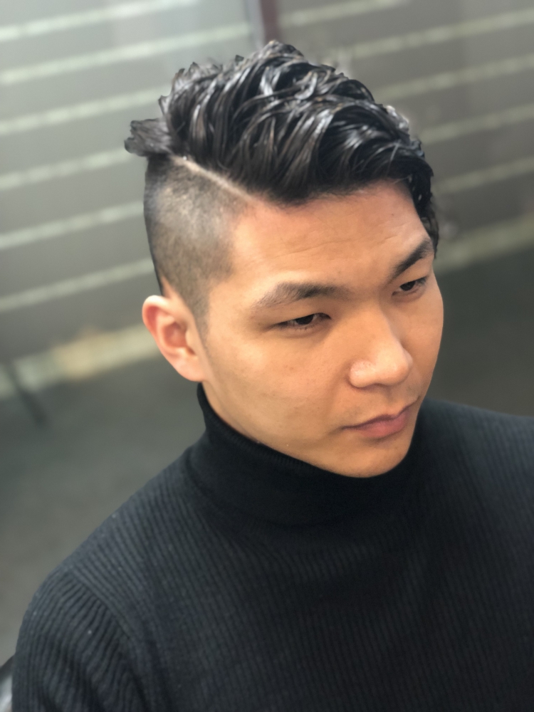 震災 パーマ ヘアカタログ 高級理容室 床屋 ヘアサロン Premium Barber プレミアムバーバー