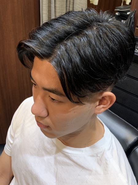 センターパート×フェード