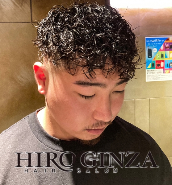 プードルパーマ ヘアカタログ 高級理容室 床屋 ヒロ銀座ヘアーサロン