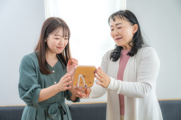 フェイスラインの産毛をすっきり