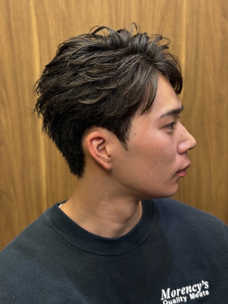 今季1番人気！フェザーパーマスタイル！