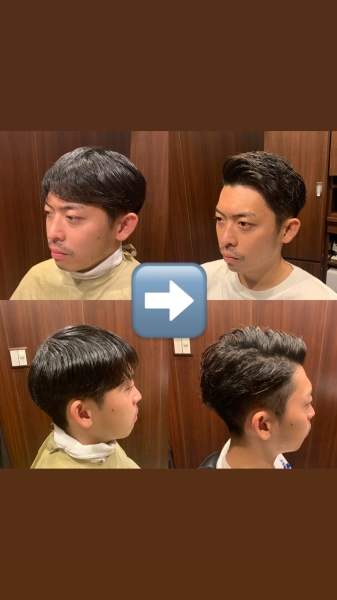 こだわりの刈り上げと質感カット