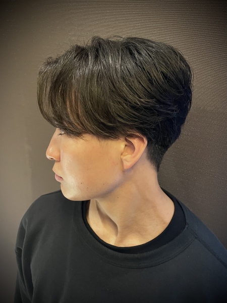 原田のセンターパートスタイル